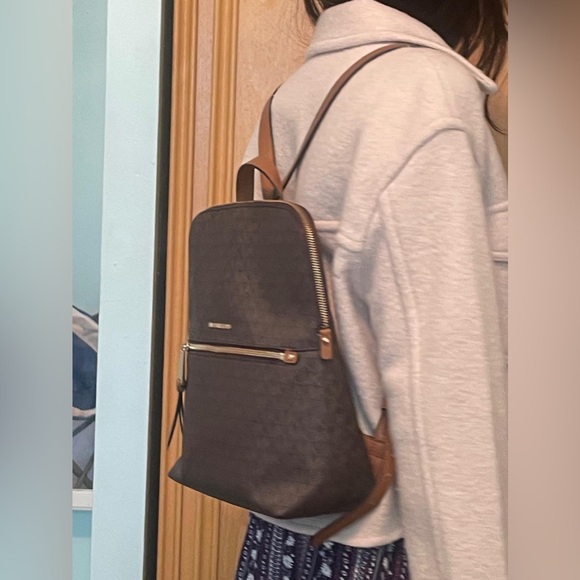 Michael Kors Rhea Medium Slim Logo Backpack - Picture 9 of 16